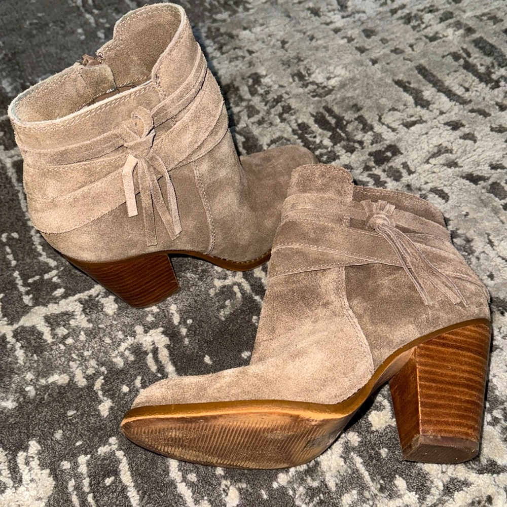 Suede Booties - Size 7